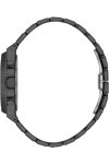 BEVERLY HILLS POLO CLUB Dual Time Black Stainless Steel Bracelet