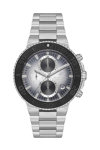 BEVERLY HILLS POLO CLUB Dual Time Silver Stainless Steel Bracelet