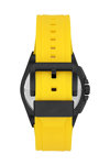 BEVERLY HILLS POLO CLUB Dual Time Yellow Rubber Strap