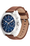 TOMMY HILFIGER Sport Brown Leather Strap