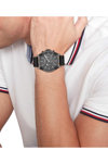 TOMMY HILFIGER Sport Black Leather Strap