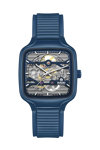 RADO True Square Automatic Skeleton Blue Rubber Strap (R27178205)