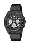 ROBERTO CAVALLI Gents Chronograph Black Stainless Steel Bracelet