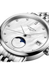 LONGINES The Longines Elegant Collection Diamonds Silver Stainless Steel Bracelet