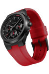 CLUSE Vigoureux Chronograph Red Silicone Strap