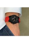 CLUSE Vigoureux Chronograph Red Silicone Strap