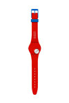 SWATCH Simpsons Little Lady Liberty Red Silicone Strap