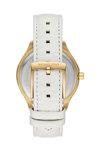 MICHAEL KORS Sage Crystals White Leather Strap