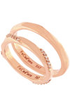 9ct Rose Gold Wedding Rings with Zircons by FaCaD’oro