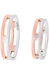 9ct Rose Gold and White Gold Wedding Rings with Zircons by FaCaD’oro