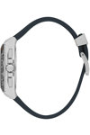 BEVERLY HILLS POLO CLUB Dual Time Black Rubber Strap
