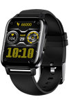 EGOBOO M5 Pop Up Smartwatch Black Silicone Strap