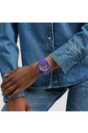 SWATCH Big Bold Colors Of Joy Purple Biosourced Bracelet