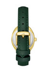 LEE COOPER Crystals Green Leather Strap