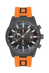 QUANTUM Adrenaline Dual Time Orange Silicone Strap