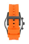 QUANTUM Adrenaline Dual Time Orange Silicone Strap