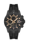 QUANTUM Hunter Chronograph Black Silicone Strap