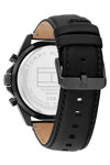 TOMMY HILFIGER Sport Black Leather Strap