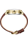 BEVERLY HILLS POLO CLUB Automatic Brown Leather Strap