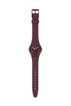 SWATCH Essentials Thru The Crown Glass Bordeaux Biosourced Strap