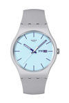 SWATCH Essentials Blueberry Sky Grey Silicone Strap