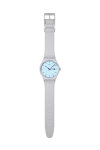 SWATCH Essentials Blueberry Sky Grey Silicone Strap