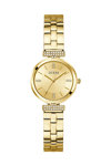 GUESS Array Crystals Gold Stainless Steel Bracelet