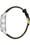 LEE COOPER Automatic Black Leather Strap