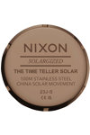 NIXON Time Teller Solar Brown Stainless Steel Bracelet