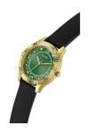 GUESS Starstruck Zircons Black Leather Strap