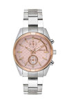 BREEZE Starlight Swarovski Chronograph Silver Stainless Steel Bracelet