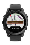 GARMIN Fenix E 47mm Slate Gray with Black Silicone Strap