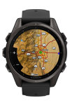 GARMIN Fenix 8 43mm AMOLED Sapphire Titanium Gray with Black Silicone Band