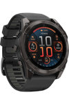 GARMIN Fenix 8 51mm AMOLED Sapphire Titanium Carbon Gray with Black Silicone Band