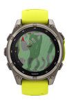 GARMIN Fenix 8 47mm Solar Sapphire Titanium with Amp Yellow Silicone Band (preorder)