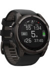 GARMIN Fenix 8 51mm Solar Sapphire Titanium Carbon Gray with Black Silicone Band (preorder)