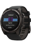 GARMIN Fenix 8 51mm Solar Sapphire Titanium Carbon Gray with Black Silicone Band (preorder)