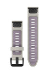 GARMIN QuickFit 20 Fog Gray with Lavender Silicone Band