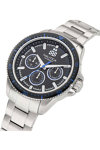 NAUTICA NCT Windrose Silver Stainless Steel Bracelet