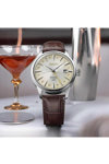 SEIKO Presage 'Acacia' Cocktail Time Automatic GMT Brown Leather Strap