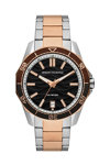 ARMANI EXCHANGE Spencer Two Tone Stainless Steel Bracelet