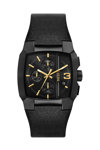 DIESEL Cliffhanger Chronograph Black Leather Strap