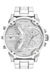 DIESEL Mr Daddy 2.0 Quad Time Chronograph Silver Stainless Steel Bracelet