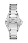 EMPORIO ARMANI Diver Dual Time Silver Stainless Steel Bracelet