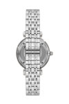 EMPORIO ARMANI Gianni T-Bar Crystals Silver Stainless Steel Bracelet