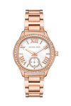 MICHAEL KORS Sage Crystals Rose Gold Stainless Steel Bracelet