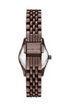 MICHAEL KORS Petite Lexington Crystals Brown Stainless Steel Bracelet