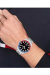 TOMMY HILFIGER Sport GMT Dual Time Silver Stainless Steel Bracelet