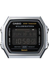 CASIO Vintage Dual Time Chronograph Silver Stainless Steel Bracelet