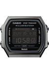 CASIO Vintage Dual Time Chronograph Black Stainless Steel Bracelet